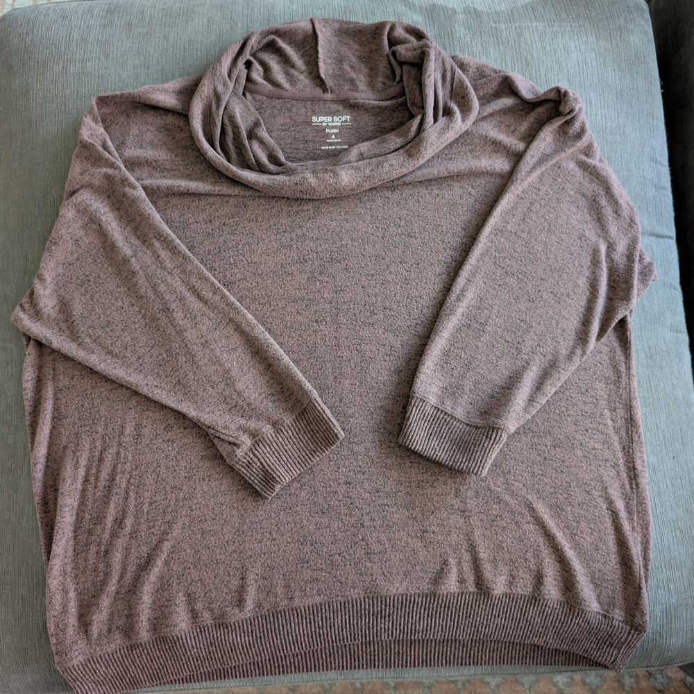 torrid Brown Cowl Neck Sweater